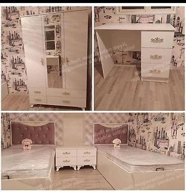 Oğlan və qız üçün, Yeni, 2 təknəfərlik çarpayı