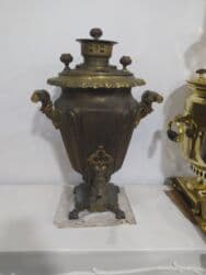 купить бу самовар на дровах: Antik mis samovar - Material: bürünc/mis ərintisi, əl işləməsi — 2