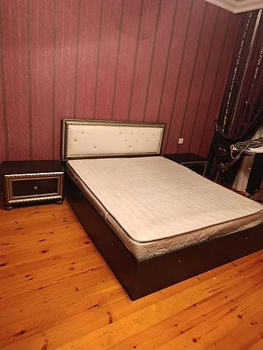 parca satisi: Fabrik istehsalı yataq desti yaxşı vəziyyətdə dolabın olcusu 2.40 en — 5