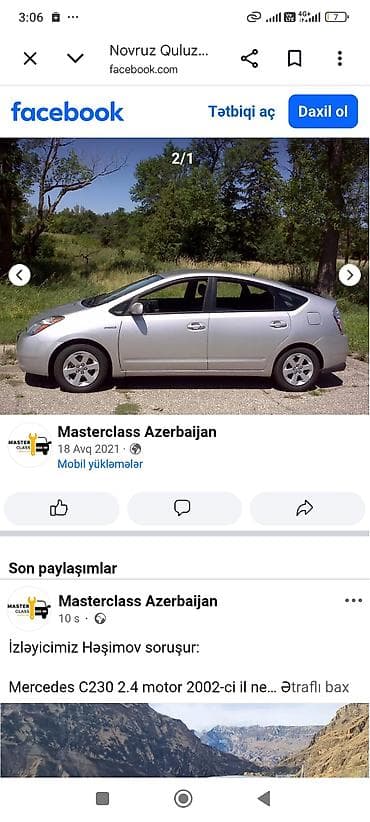 yanacaq masini satilir: Prius 20 kuza 250 depazit gündəlik 25 AZN hər bir rasxod biz tərəfdən — 1