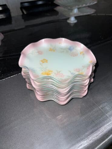 hamile tortlari: Tort və şiriniyyat qabı, rəng - Çəhrayı, Farfor, Almaniya — 5