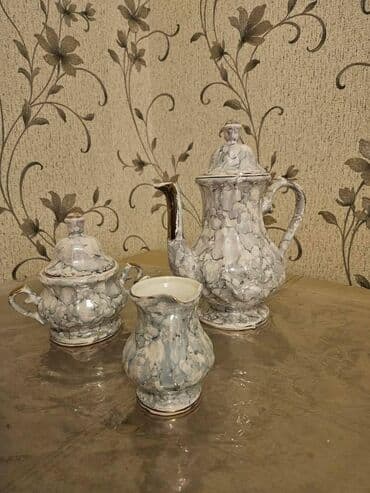 Termoqablar: Çay dəsti, rəng - Boz, Farfor — 5