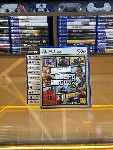 gta 5 kaset: GTA 5-PS5 diski Oyun diski tam işlək vəziyyətdədir, heç bir cızığı — 1