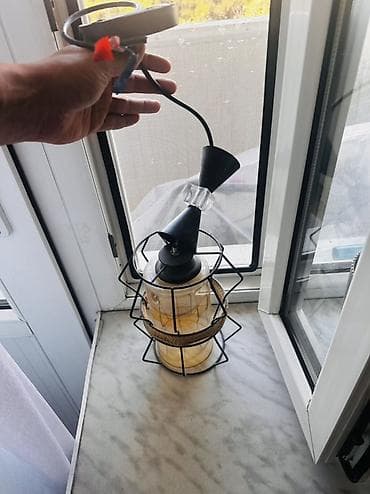 asma tavan: Çılçıraq, 1 lampa, Metal — 1