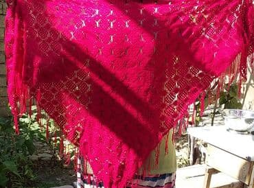 женские вязаные снуды: Elişi, göz nuru şal. 60 AZN. Eni 180-183 sm arasi Hundurluyu 85 sm — 4