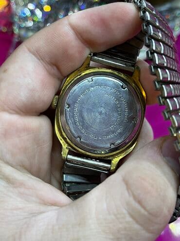 Saat kəmərləri: İşlənmiş, Qol saatı, rəng - Qızılı — 3