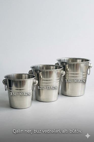 Buz vedrəsi Qalın nerj altı bütöv. buz vedresi 3.5L- 10Azn