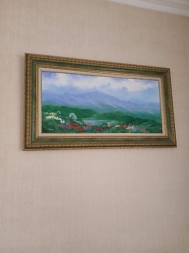 Yağlı boya tablo dəsti - Rəsm 1: Panorama landşaft kompozisiyası. Ön