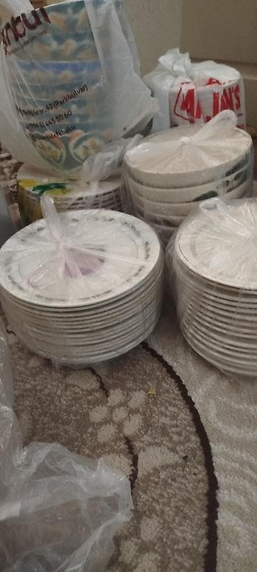 konfet qabi: Şüşə/Kristal meyvə-şirniyyat qabları dəsti - Material: şəffaf şüşə — 4