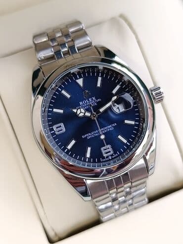 Stəkanlar: Yeni, Qol saatı, Rolex, rəng - Gümüşü — 4