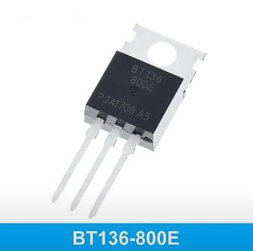 elektron lovhə: BT136-800E 1 ədədi 2 AZN Texniki xüsusiyyətlər: - Tip: Triak - Maks — 1