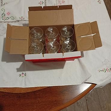 xrustal stəkan: Stəkanlar, Şüşə, 6 ədədli dəst — 2