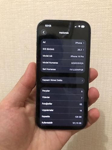 i̇phone kreditle: IPhone 14 Pro, 128 GB, Deep Purple, Face ID — 4