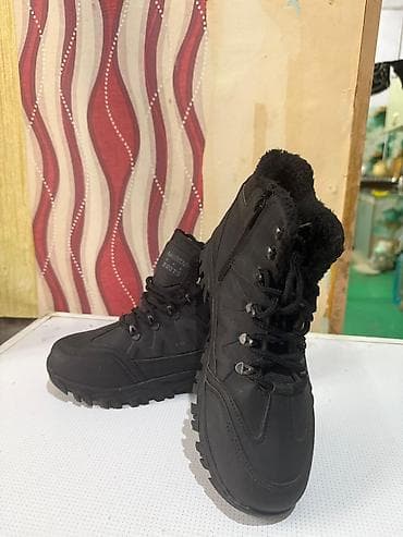 желтые зимние мужские ботинки: Qışlıq kişi botları – qara rəng - Model: Awinor Boots (etiketdə qeyd — 2