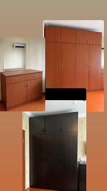 paltar sfaneri: 6 qapı, Siyirməli, Qəhvəyi, Digər material, Açılan, Düz dolab — 1