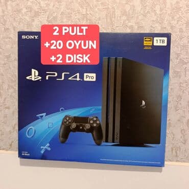 плейстейшен 4 сколько стоит: Şəkildəki PS4 PRO 1TB ideal qutusunda tam komplekt 2 orijinal pult+ — 1