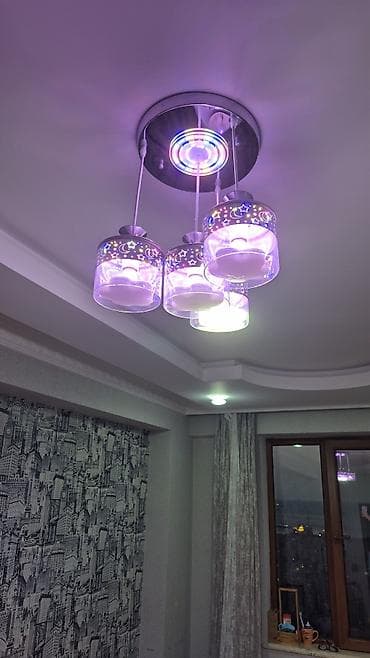asma tavan: Çılçıraq, 3 lampa, Metal — 1