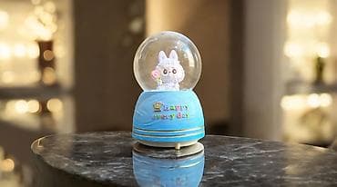 qar küresi: Fiqur, Şüşə, rəng - Çəhrayı — 2