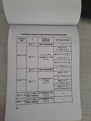 Kitablar və jurnallar: МАТЕМАТИКА В ТАБЛИЦАХ для школьников 
А4 страниц 63
ЦЕНА 3 аzn — 3