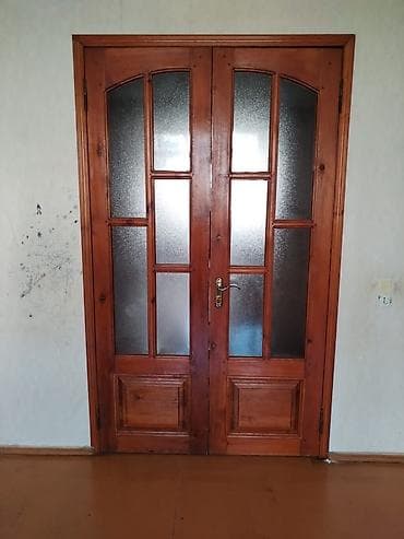samdan: Taxta interyer qapıları və divar dolabı dəsti - Material: təbii ağac — 4