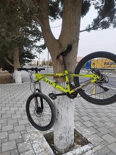 velasabet: MTB dağ velosipedi – SAFT markalı, parlaq sarı rəngdə. Xüsusiyyətlər — 3