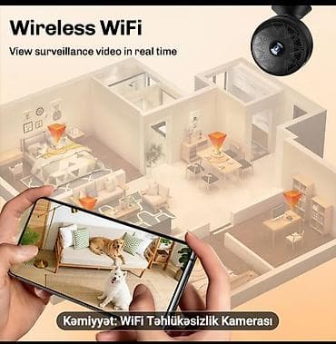 videokamera: WiFi Təhlükəsizlik Kamerası - Kompakt ölçü: 4.2 sm (1.65 in) diametr — 5