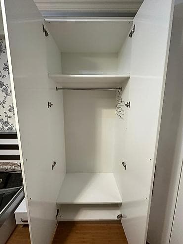 dolab satilir: İşlənmiş, 5 qapı, Siyirməli, Ağ, Digər material, Açılan, Künc dolab — 7