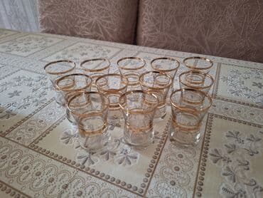 nerj qablar: Rümkalar, rəng - Ağ, Şüşə, 12 ədədli dəst, SSRİ — 7