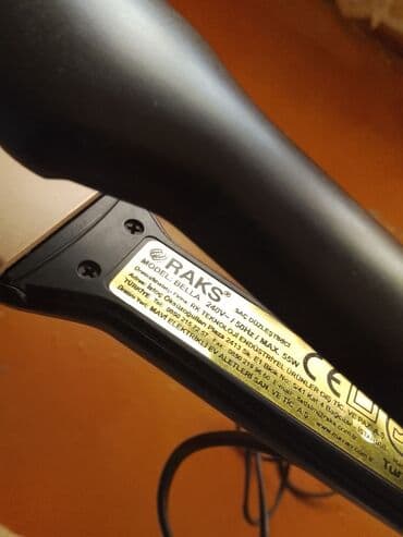 Tavalar: Saç ütüsü (düzləndirici) - Rəng: qara-qızılı - Keramika örtüklü — 8