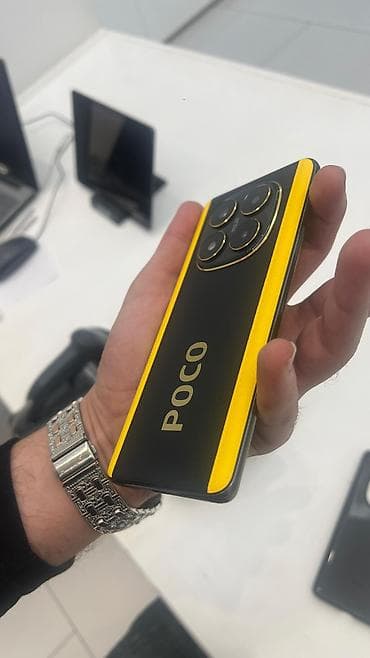 katel telefon: Poco X7, rəng - Sarı, Barmaq izi — 3
