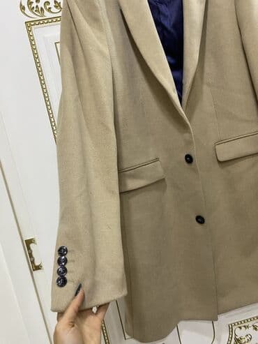 growth капсулы для набора веса: Мужское пальто, Zara, XL, цвет - Бежевый — 2