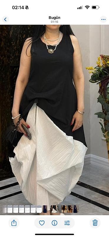 48 razmer don: Sini don 1 defe geyinilib 50 manata satiram.qara midi don 1 defe — 4