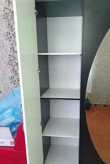 skaf: 4 qapılı, Güzgülü, Rəngli, Digər material, Açılan, Düz dolab — 2