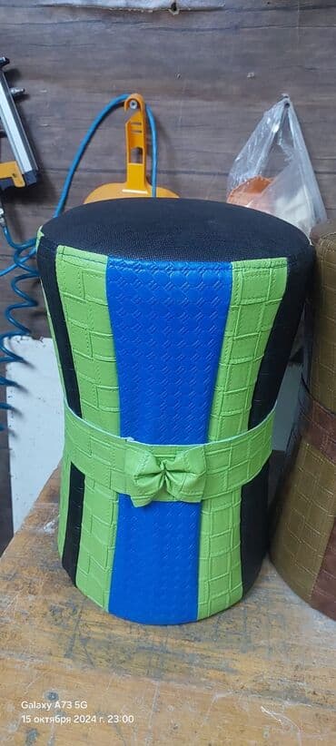 stul işlənmiş: Pufik oturacaq, Nabuk, Kredit yoxdur, Ödənişli çatdırılma — 4