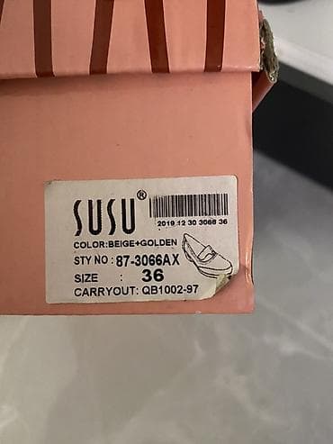 ayqqabi: SUSU qadın ayaqqabısı - Ölçü: 36 - Rəng: bej + qızılı tonlar - Üst — 4