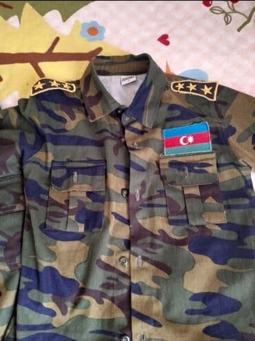 əsgər qiz usaq ucun esger paltari: Uşaq üçün kamuflyaj dəsti - 2 hissə: köynək və şalvar - Rəng: klassik — 1