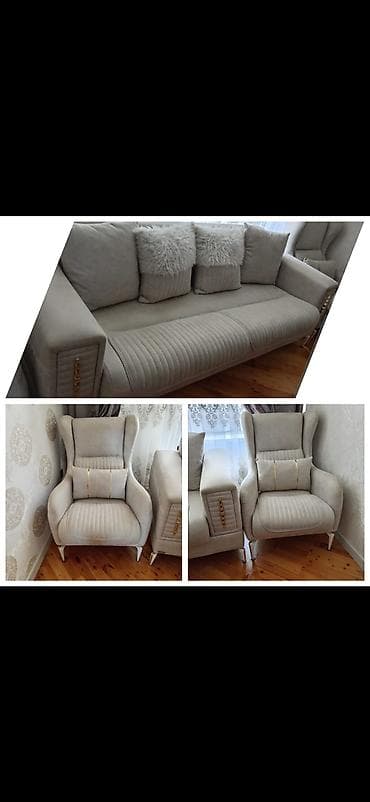 продам стол и стулья: Диван, 2 кресла — 1