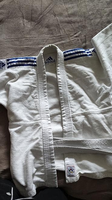 ust geyimleri: Adidas Cənubi Koreya IJF təsdiqli cüdo geyimi (judogi) dəsti yaş 6-12 — 2
