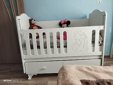 halı: Oğlan və qız üçün, Dördbucaq, Beşik, Dəstsiz, Matrassız, Yellənmə mexanizmsiz — 1