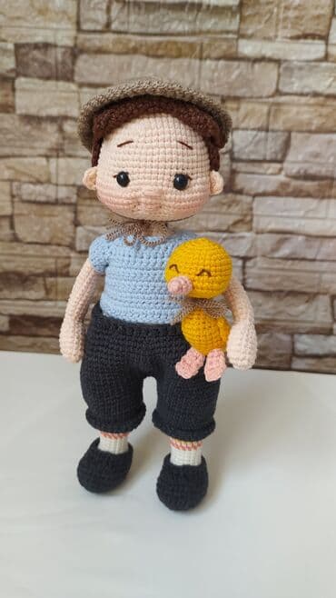 toxunma jaketler: Toxunma oyuncaq Material: 45% akrilik, 55% pambıq Uzunluq: 28 sm — 4