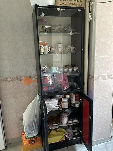 paltarla: 2 qapılı, Qəhvəyi, Açılan, Düz dolab — 2