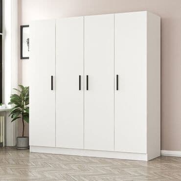 тумба на колесиках: Новый, Распашной, 3 двери Прямой шкаф, Гардеробный шкаф, Азербайджан — 4