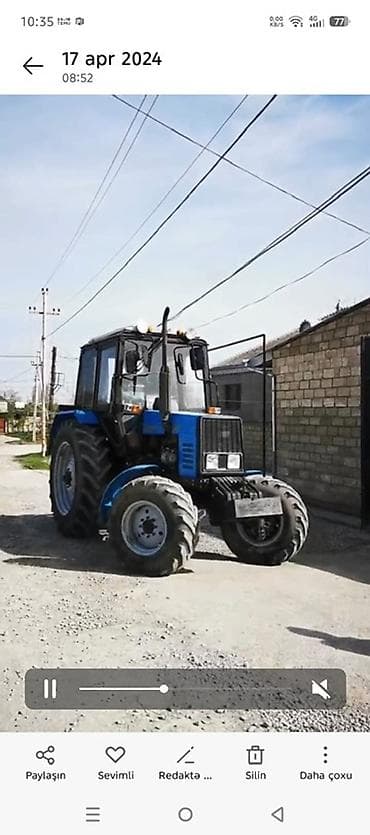 otaq yoldası: Traktor mtz 89.2 satılır. İli 2018. 5944 moto saat. Hər şeyi zavoddu — 4