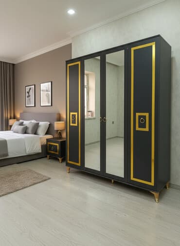 ev qapilar: Yeni, Açılan, 4 qapılı Düz dolab, Qarderob, paltar dolabı, Azərbaycan — 1