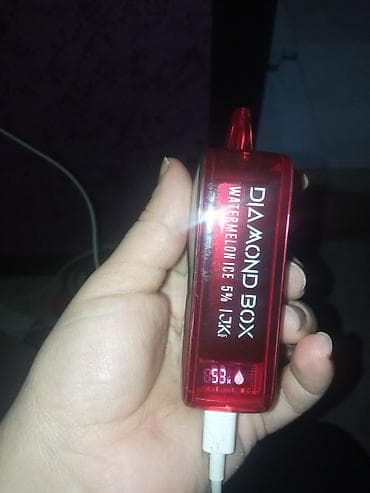 friz qəlyan: AIRBAR Diamond Box Watermelon Ice 5% – doldurula bilən, ekranlı — 3