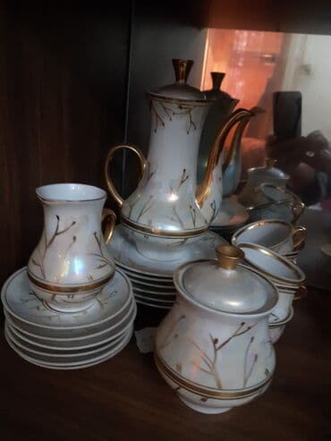 qizil destleri 2022: Çay dəsti, rəng - Qızılı — 2