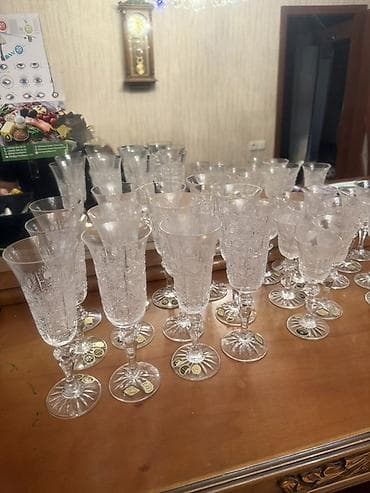 xrustal stekan ölçüsü: Qədəhlər, rəng - Ağ, Xrustal — 2