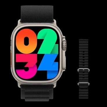 w26 plus smart watch qiymeti: Tip:Ağıllı saat Seriya:HW9 Ultra MAX CinsHamı üçün Yaş qrupu:Böyüklər — 1