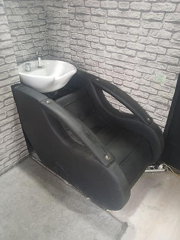 saç yuma moykası: Bərbərxana üçün saç yuma stolu və kreslo komplekti - Korpus: möhkəm — 1