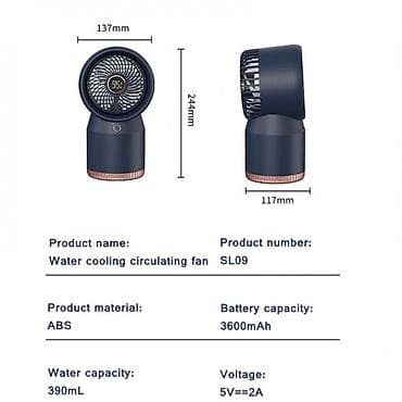 mini usb ventilator: Hava nəmləndiricisi Soyuq buxarlanma, Ev üçün, Ünvandan götürmə, Ödənişli çatdırılma, Rayonlara çatdırılma — 8